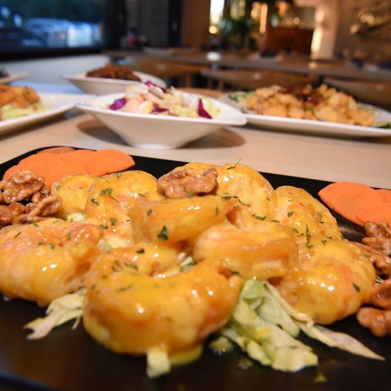 Honey Walnut Shrimp with Passion Fruit Mayonnaise
